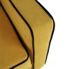 Bernia kétszemélyes kanapé sárga/fekete szegély 213x100x94 cm