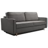 Bernia kétszemélyes kanapé szürke/fekete szegély 213x100x94 cm