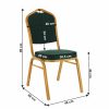 Zina 3 NEW konferencia Szék, rakásolható szék arany-zöld színben