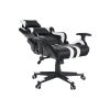 ZOPA NEW irodai/gamer szék, RGB LED háttérvilágítással, fekete/fehér színben, 70x63x125-130 cm 